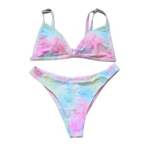 Colorful Tie-Dye Bikini Set
